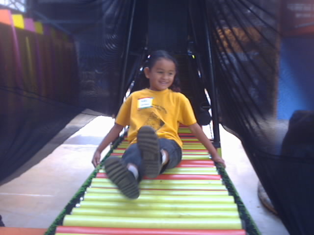 Mari slides at the Children's Museum!