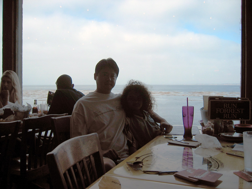 Mari and daddy go to the Bubba Gump Shrimp Company!