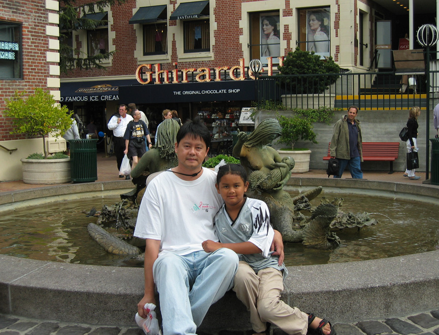 Lots of chocolate at Ghiradelli Square!