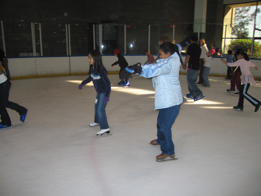 Mari goes ice skating at UTC!