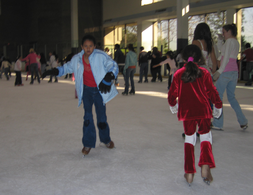 Mari goes ice skating at UTC!