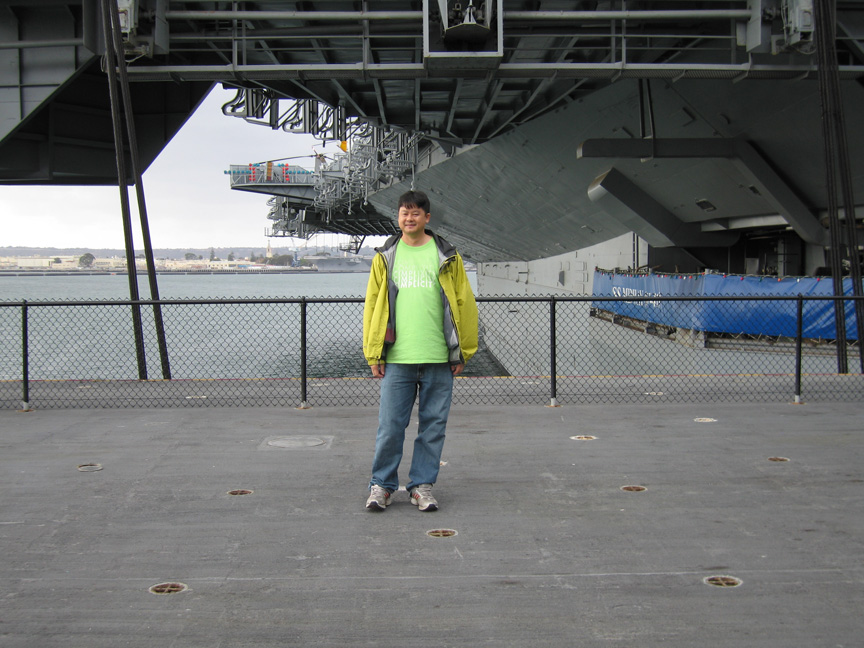 Daddy walks around on the Midway!