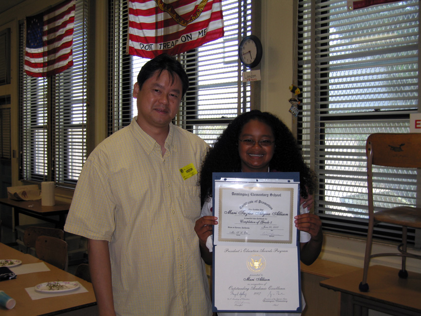 Mari's 5th grade Culmination Ceremony!