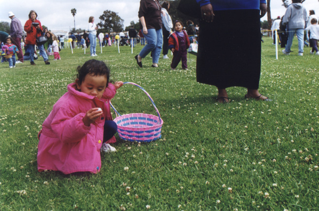 Mari finds an egg!